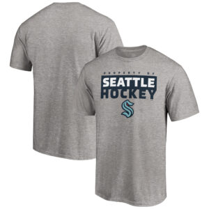 Men's Fanatics Branded Heathered Gray Seattle Kraken Gain Ground T-Shirt