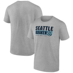 Men's Fanatics Branded Heathered Gray Seattle Kraken Jet Speed T-Shirt
